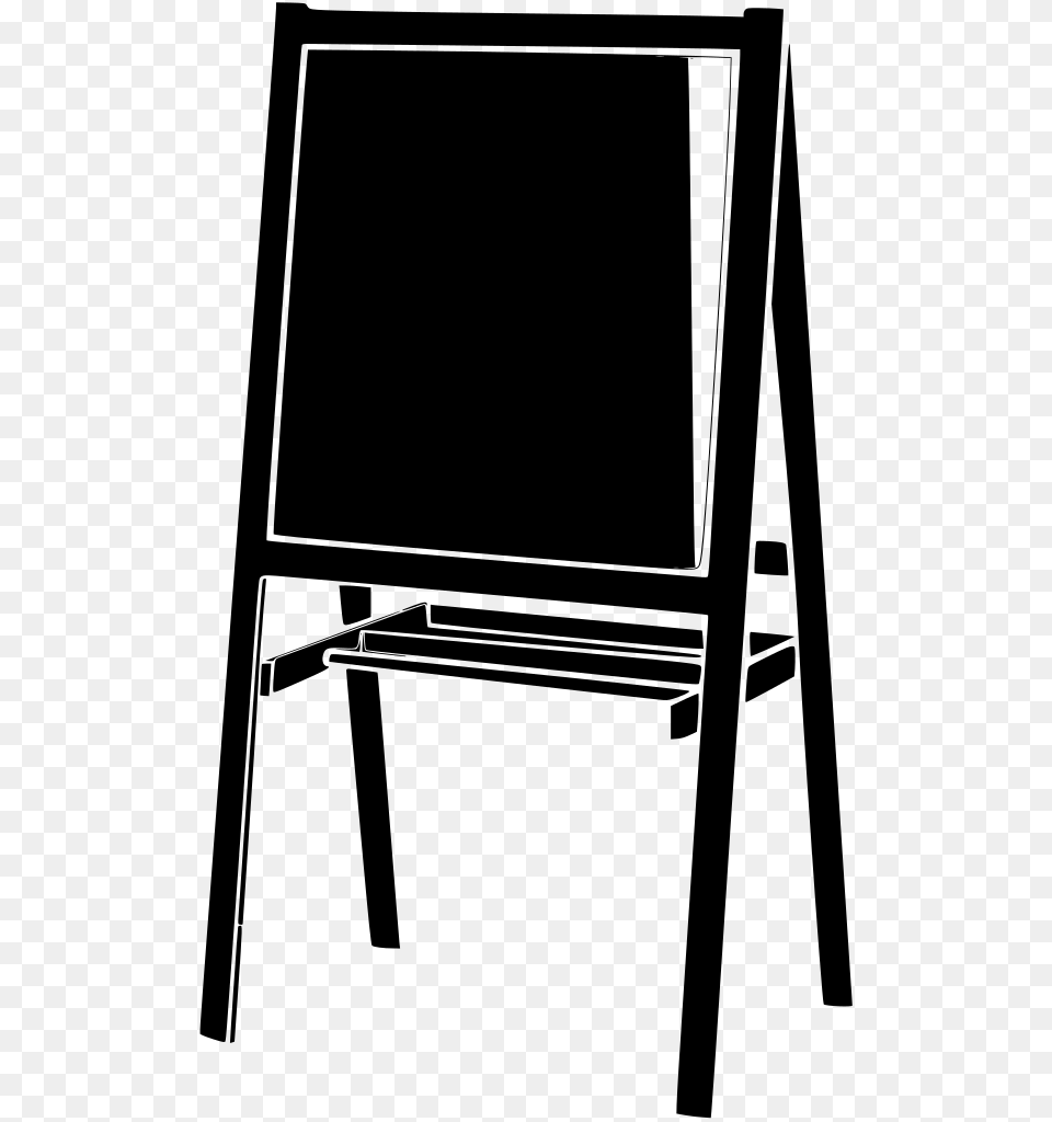 Background Chalkboard Easel Clipart, Gray Free Png Download