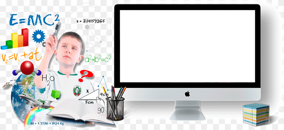 Background Child Science, White Board, Screen, Electronics, Computer Hardware Free Png Download