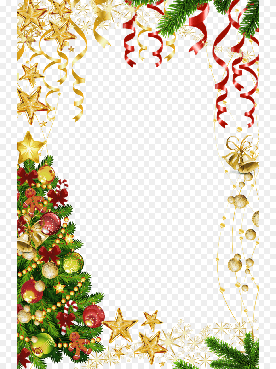 Background Christmas Border, Christmas Decorations, Festival Free Png
