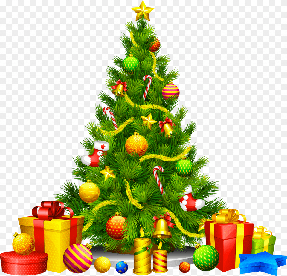 Background Christmas Tree, Plant, Christmas Decorations, Festival, Candle Free Png Download