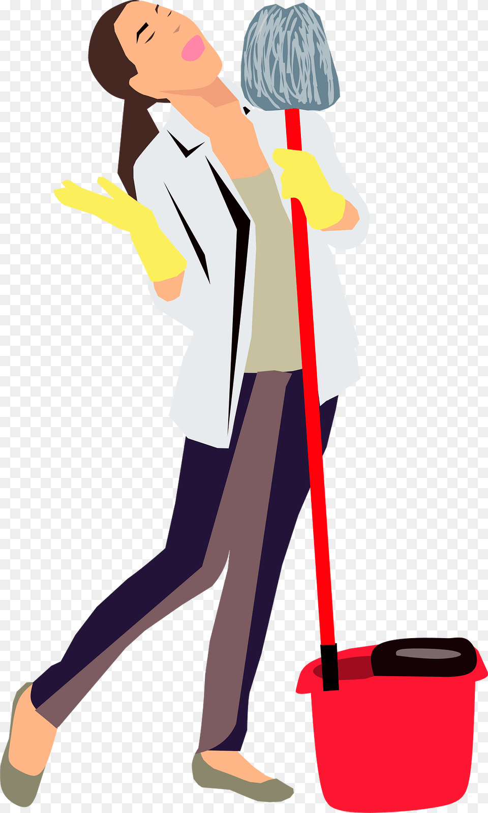 Background Clipart, Cleaning, Person, Face, Head Free Png Download