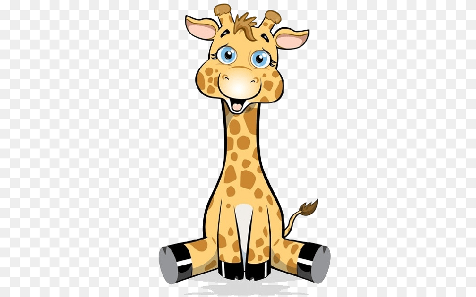 Background Clipart Giraffe Baby Giraffe Cartoon Drawing, Animal, Mammal, Wildlife, Kangaroo Png