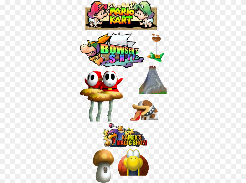 Background Elements From Baby Park In Mario Kart Mario Kart Double Dash Background, Person, Face, Head, Game Free Transparent Png