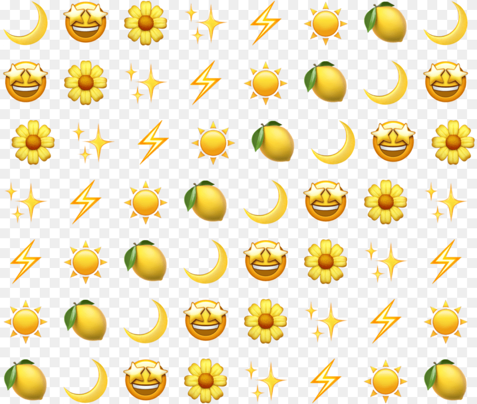 Background Emoji Aesthetic Sticker Tumblr Yellow Aesthetic Yellow Emojis Png