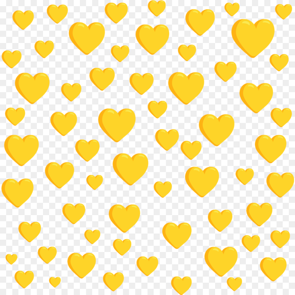 Background Emoji Corazon Heart Yellow Amarillo Yellow Heart Emoji Background Free Png