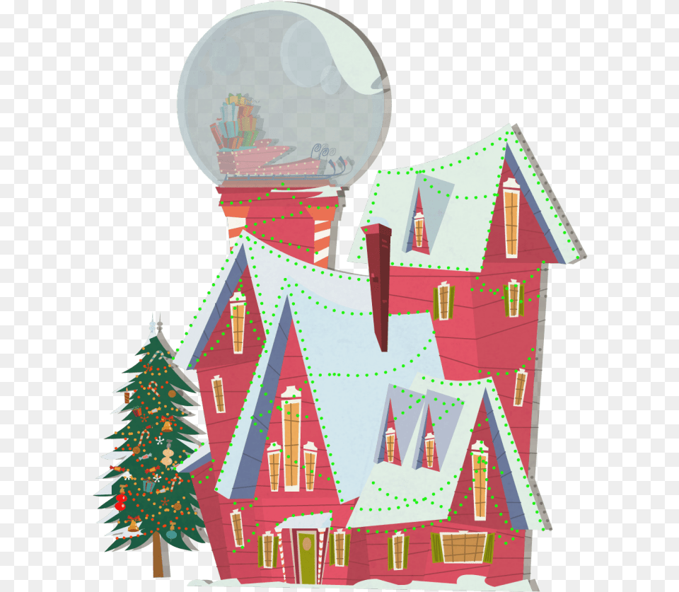 Background Exterior Santa House Winter Globe House Clip Art Santas House, Food, Sweets, Christmas, Christmas Decorations Png