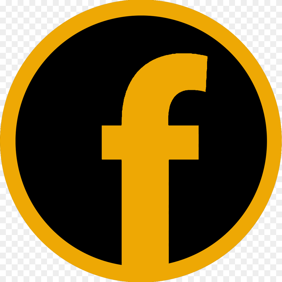 Background Facebook Logo Black, Symbol, Cross, Sign, Text Free Transparent Png