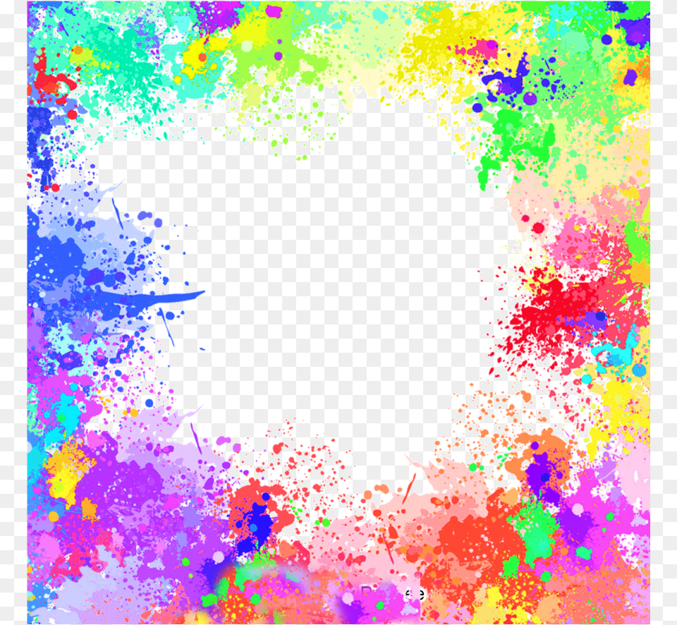 Background Filter Effect Water Color Splatter Border, Art, Graphics, Modern Art, Purple Png Image