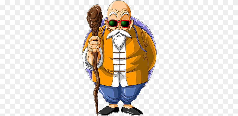 Background For Master Roshi Mind Body Mastery Master Dragon Ball Z Master Roshi, Adult, Male, Man, Person Png Image