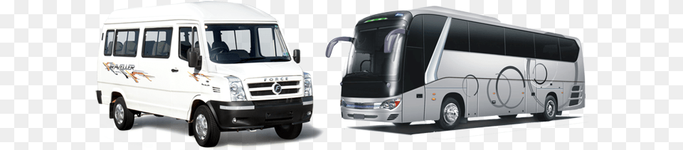 Background Force Traveller, Bus, Transportation, Vehicle, Van Free Png Download