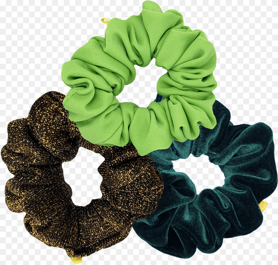 Background Green Scrunchie, Wreath, Clothing, Hat, Scarf Png