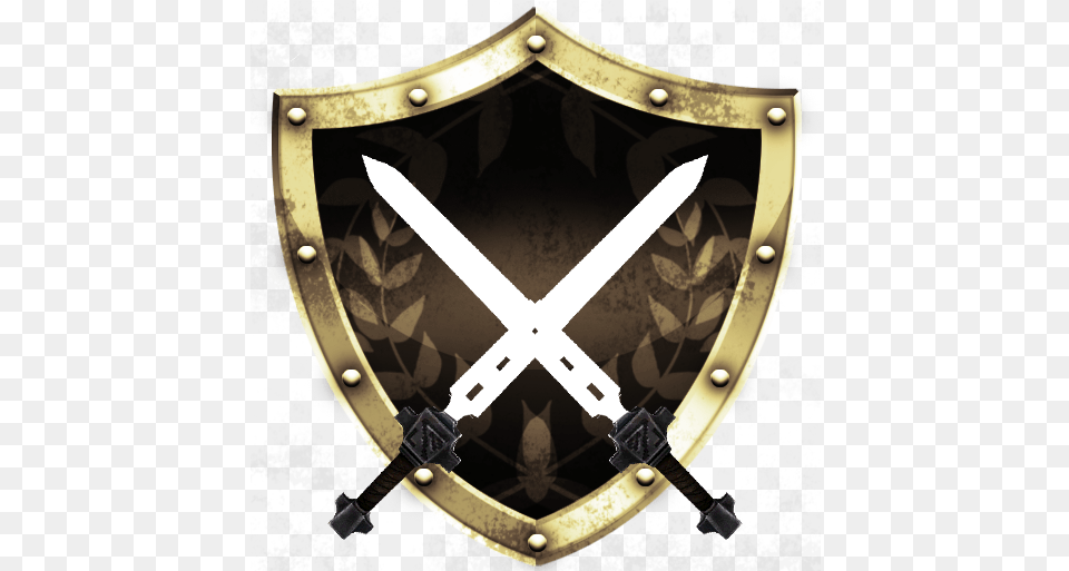 Background Hq Image Background Shield And Sword Logo, Armor, Blade, Dagger, Knife Free Png