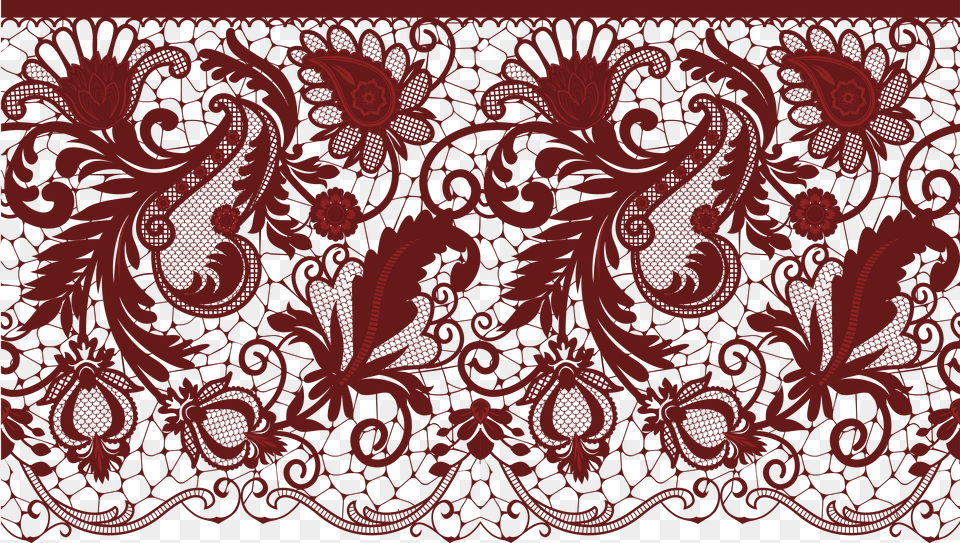 Background Lace, Maroon, Pattern Png Image