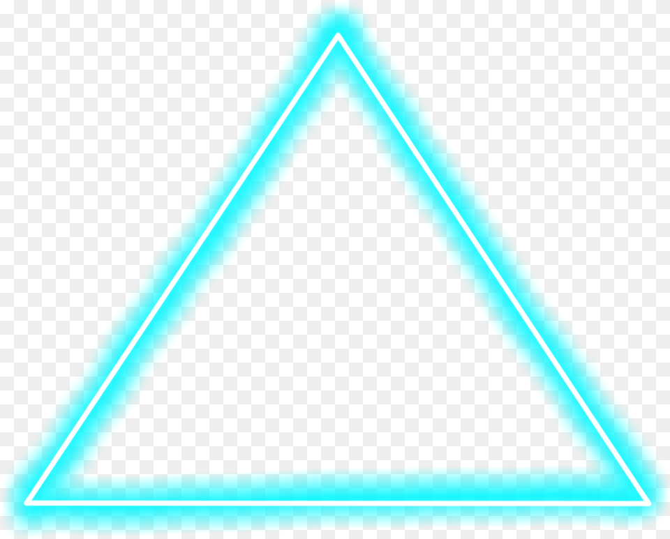 Background Light Neon Neon Light, Triangle Free Png Download