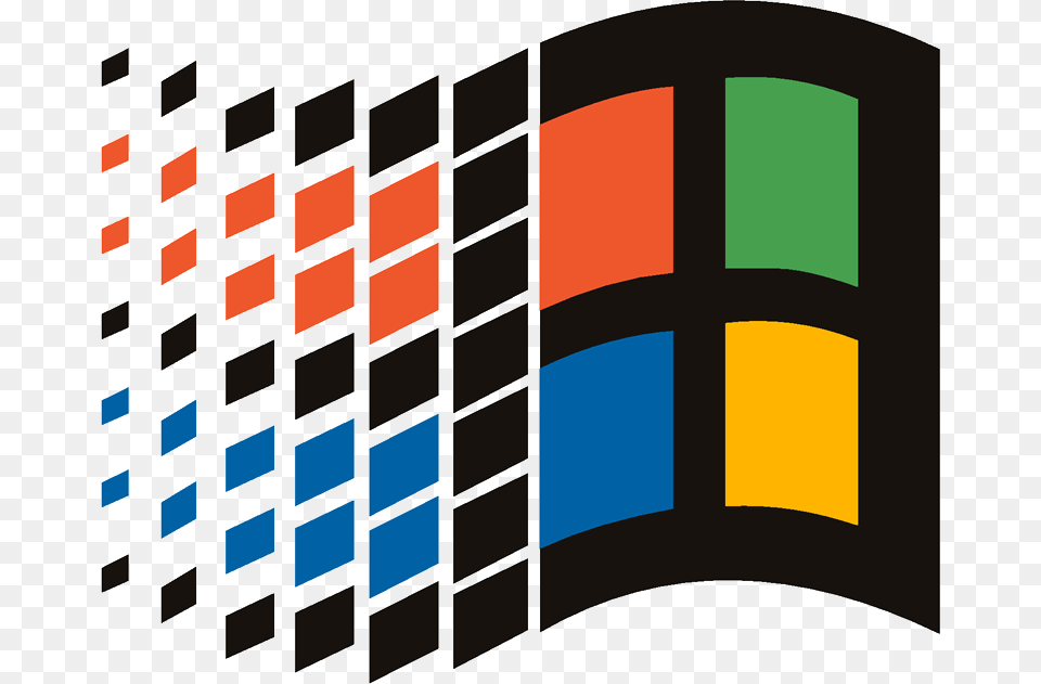 Background Logo Windows Logos Transparent Windows 95 Logo, Art, Toy Free Png Download