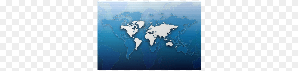 Background Of World Map Modern Blue Poster Pixers World Map, Outdoors, Chart, Land, Nature Free Png Download