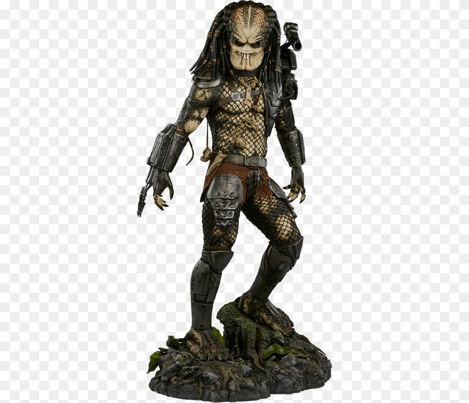 Background Predator Transparenttitle Background Jungle Hunter Predator, Person, Alien, Figurine, Bronze Free Png