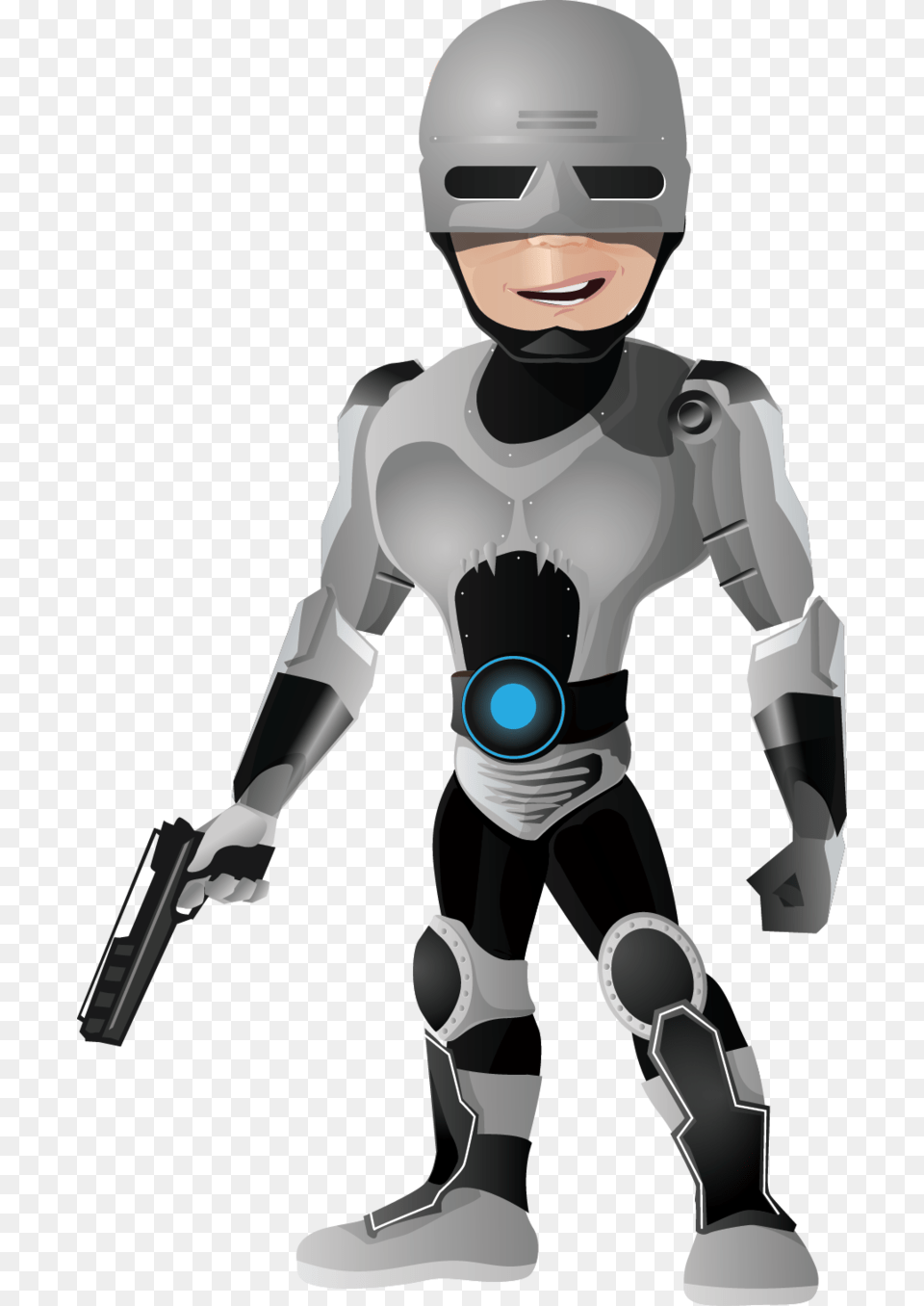 Background Robocop Superhero Vector Character, Person, Robot, Helmet, Head Free Transparent Png