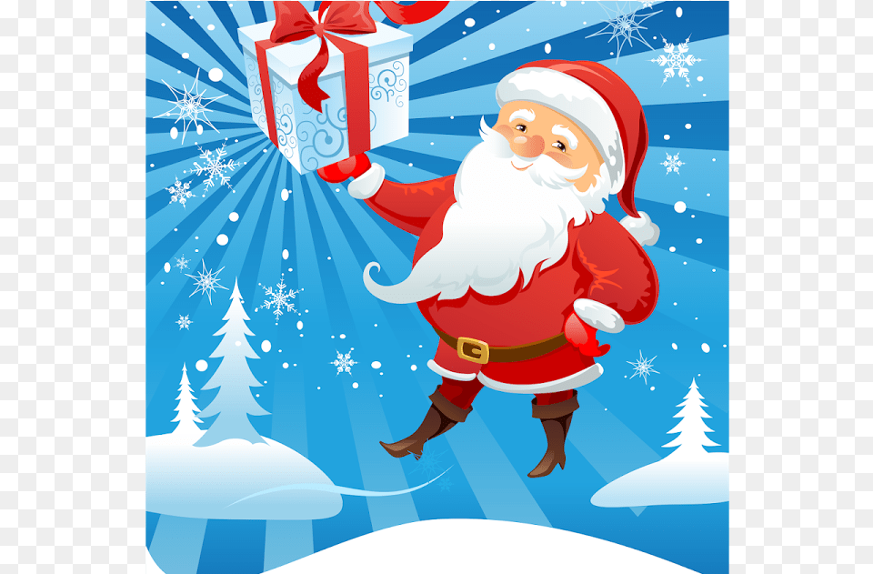 Background Santa Claus Vector Format Cdr Ai Eps Christmas Day, Elf, Baby, Person, Outdoors Free Png Download