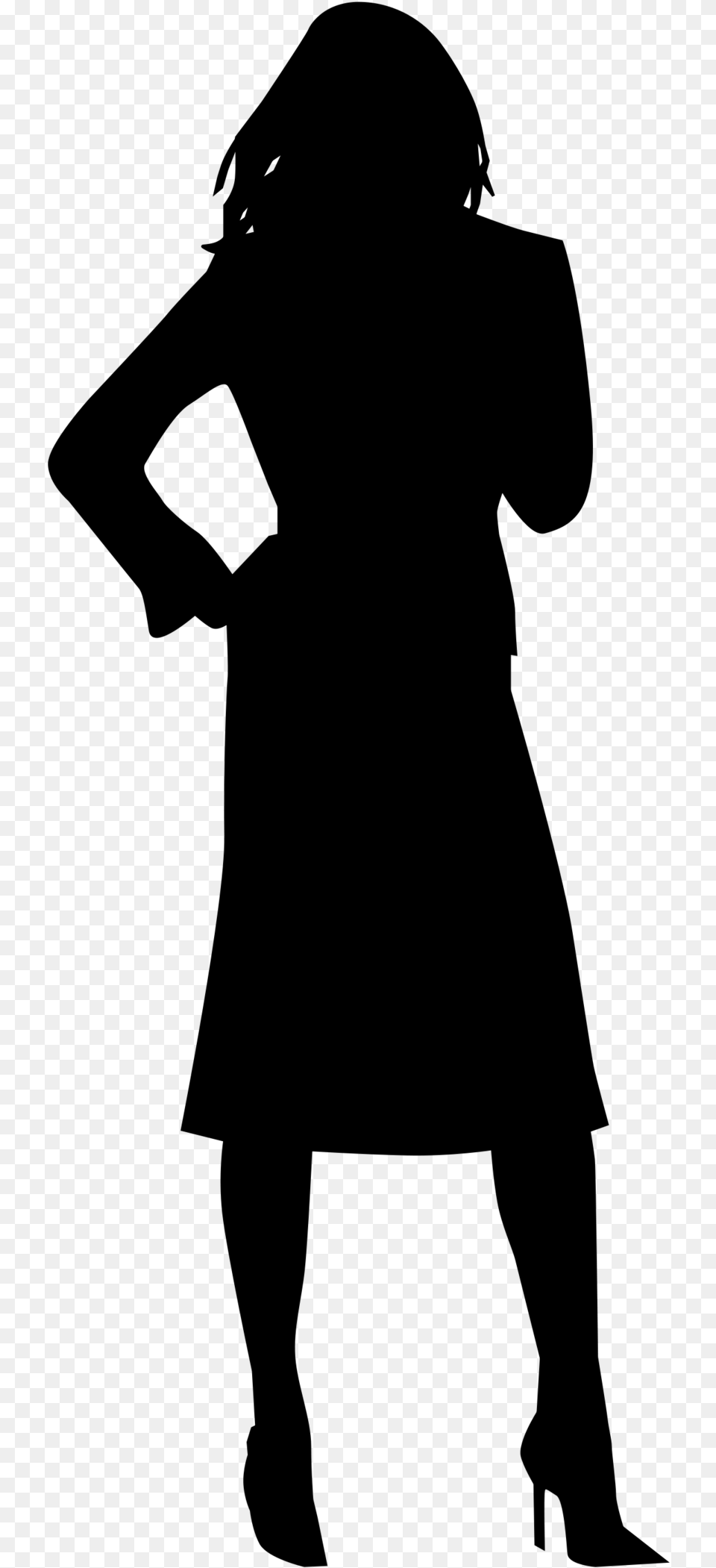 Background Silhouette At Getdrawings Woman Silhouette Icon, Gray Free Png