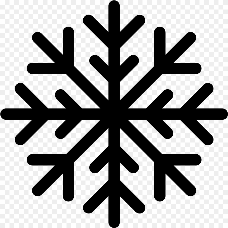 Background Snowflake Emoji, Gray Free Png