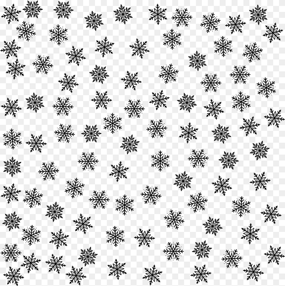 Background Snowflakes Christmas Pattern 4asno4i Black And White Snowflake Pattern, Gray Png Image