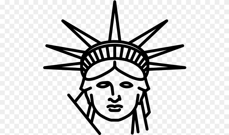 Background Statue Of Liberty Silhouette, Gray Png Image
