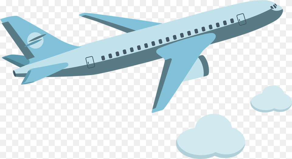 Background Vector Airplane, Aircraft, Airliner, Transportation, Vehicle Png