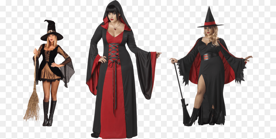 Background Witch Transparent Sexy Witch Red Costume, Adult, Sleeve, Person, Long Sleeve Png Image