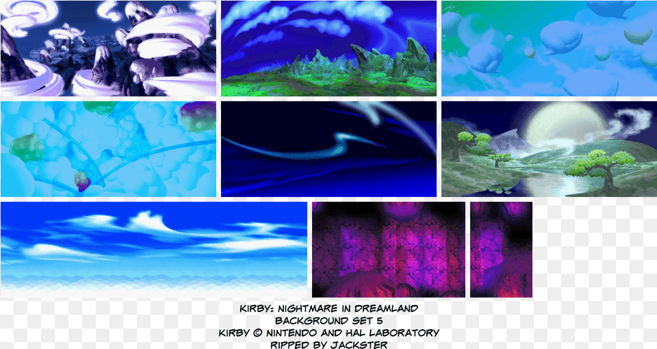 Backgrounds Kirby Nightmare In Dreamland Backgrounds, Art, Collage, Purple, Graphics Png Image