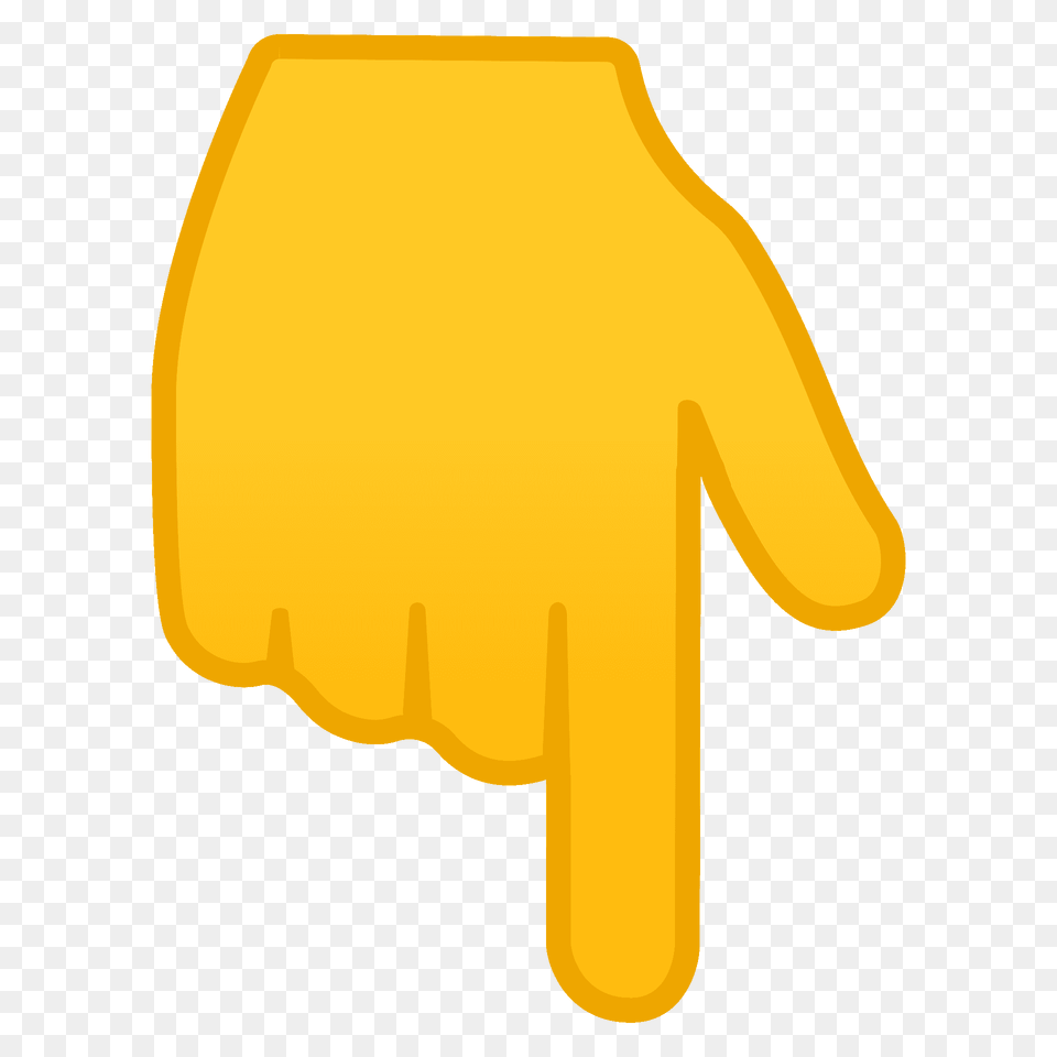 Backhand Index Pointing Down Emoji Clipart, Body Part, Clothing, Glove, Hand Free Png Download