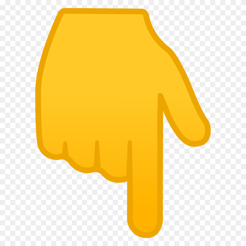 Backhand Index Pointing Down Icon Noto Emoji People Bodyparts, Clothing, Glove, Body Part, Hand Free Png Download