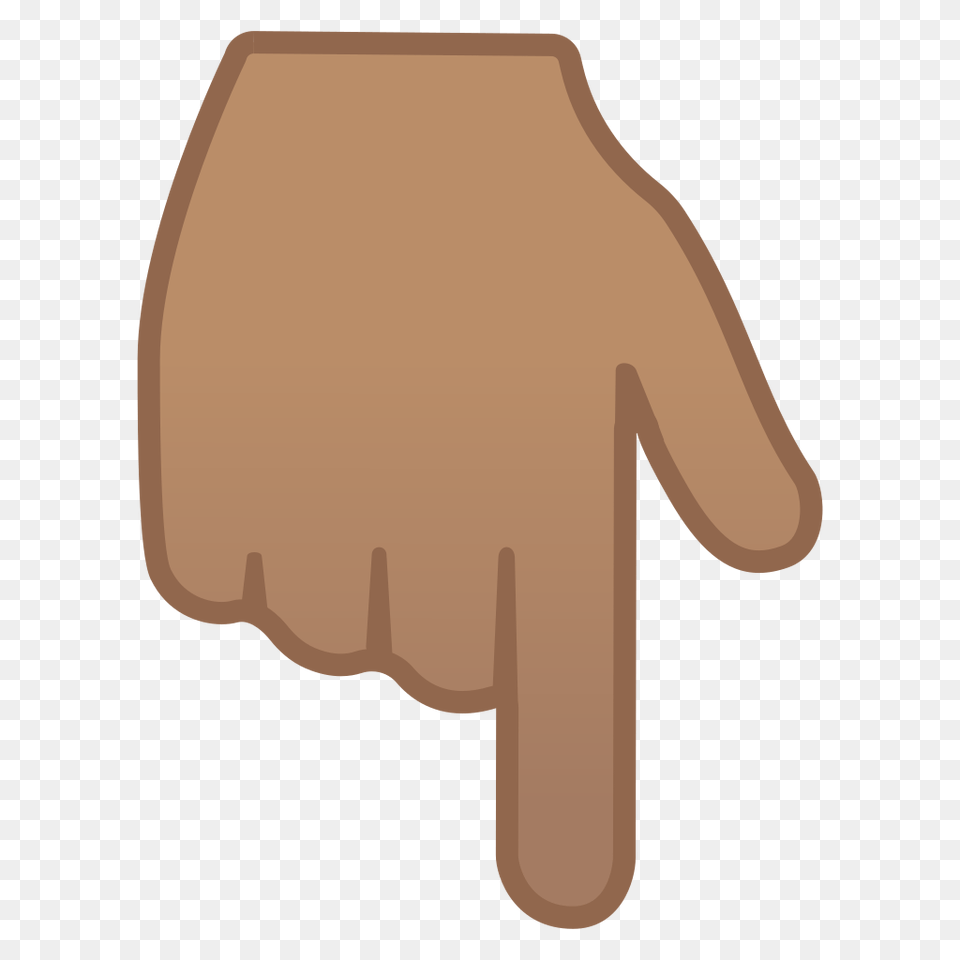 Backhand Index Pointing Down Medium Skin Tone Icon Noto Emoji, Body Part, Finger, Hand, Person Free Png Download