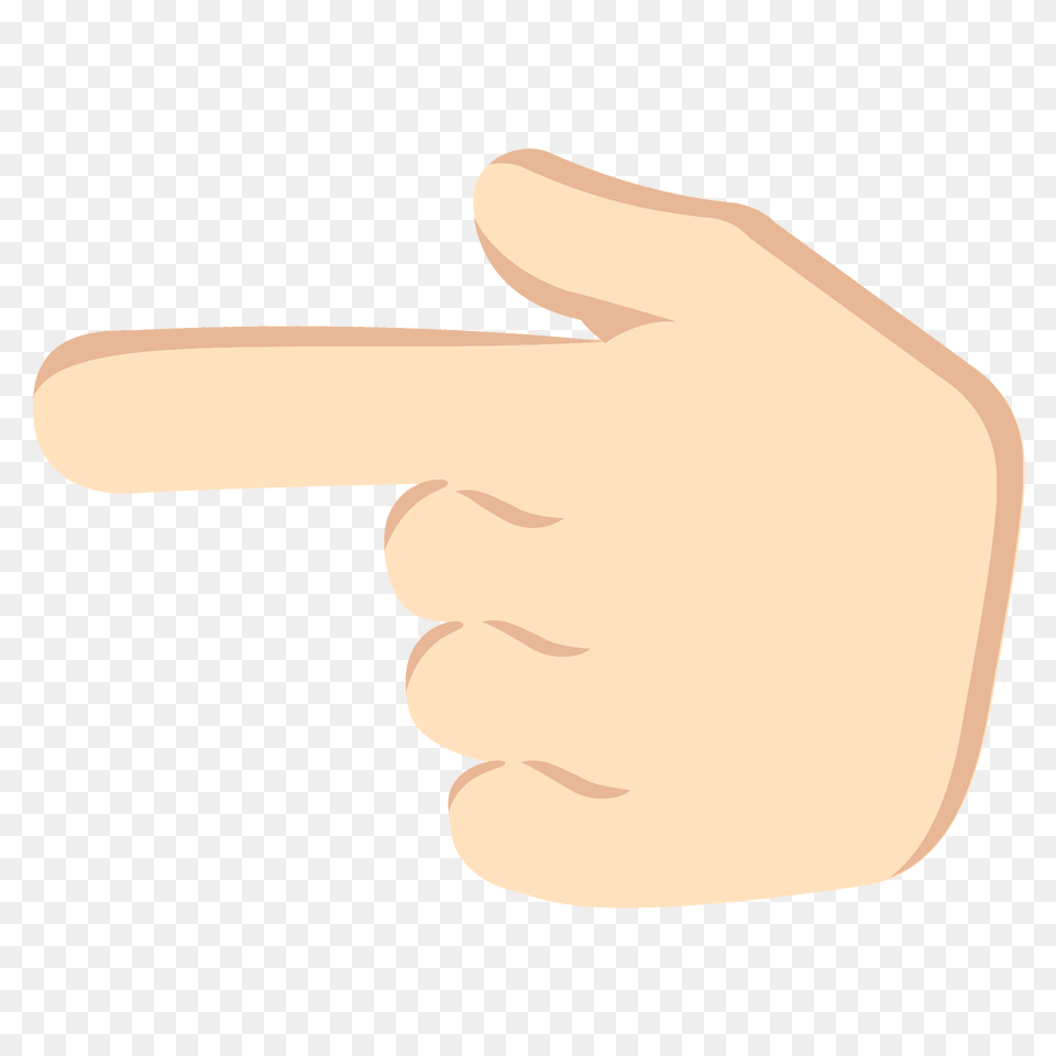 Backhand Index Pointing Left Emoji Clipart, Body Part, Finger, Hand, Person Png Image