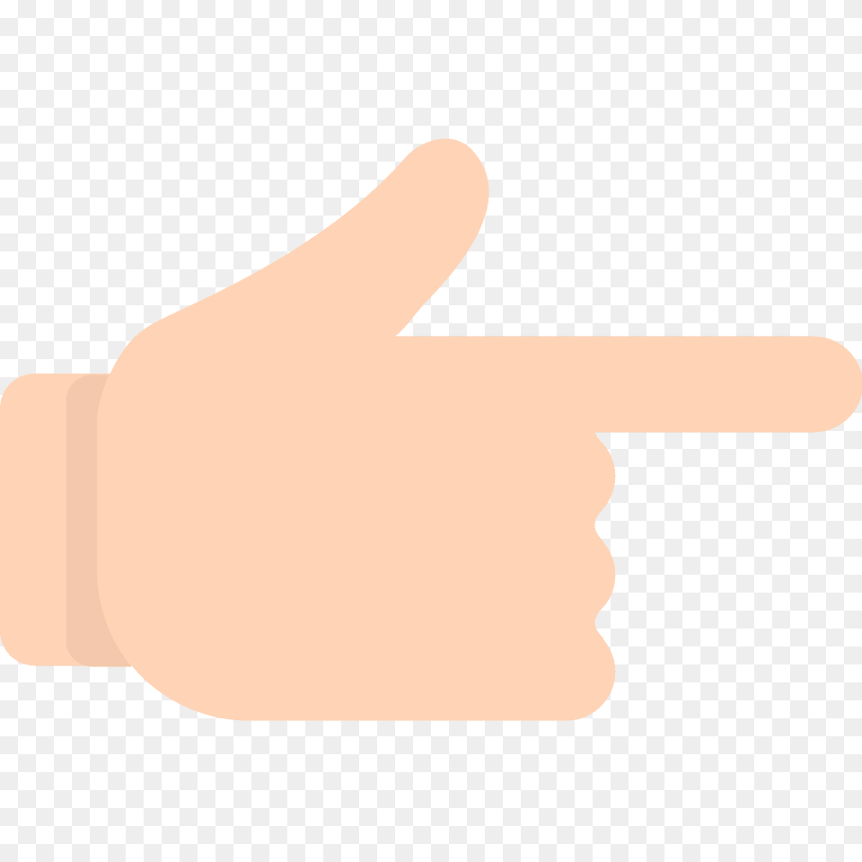 Backhand Index Pointing Right Emoji Clipart, Body Part, Finger, Hand, Person Free Png