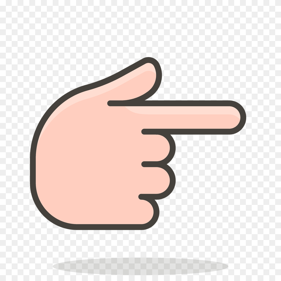 Backhand Index Pointing Right Emoji Clipart, Hand, Body Part, Person, Finger Free Png