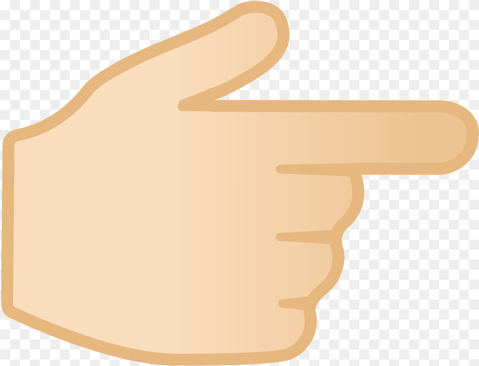 Backhand Index Pointing Right Light Skin Tone Icon Right Pointing Hand Google, Body Part, Finger, Person, Glove Png
