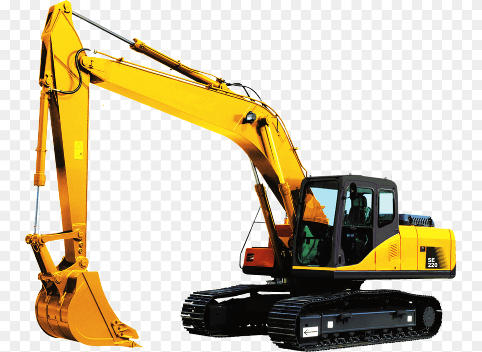 Backhoe Clipart Gambar Clip Art Digger, Bulldozer, Machine, Construction, Construction Crane Free Png