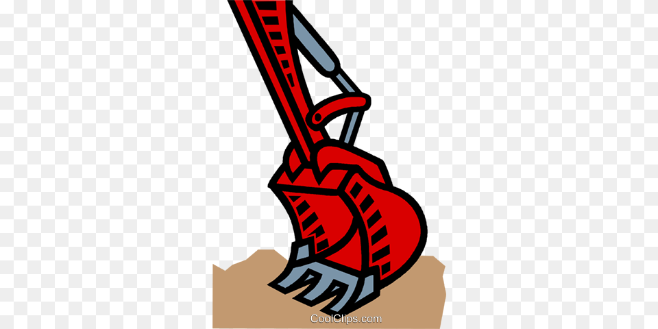 Backhoe Shovel Royalty Vector Clip Art Illustration, Dynamite, Weapon, Grass, Plant Free Png