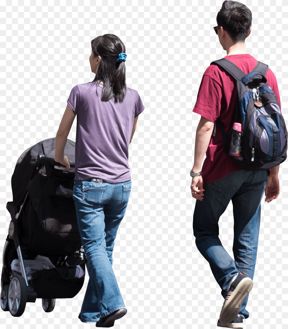 Backpack, Adult, Woman, Person, Pants Free Png