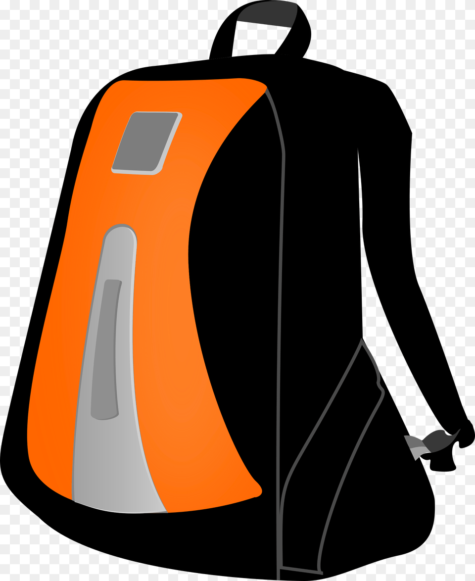 Backpack Bag Baggage Luggage Rucksack School Bags Clipart, Lamp Free Png Download