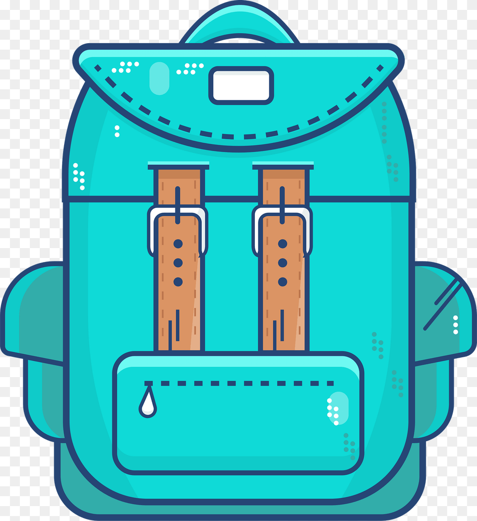 Backpack Bleu Clipart, Bag, Gas Pump, Machine, Pump Png Image
