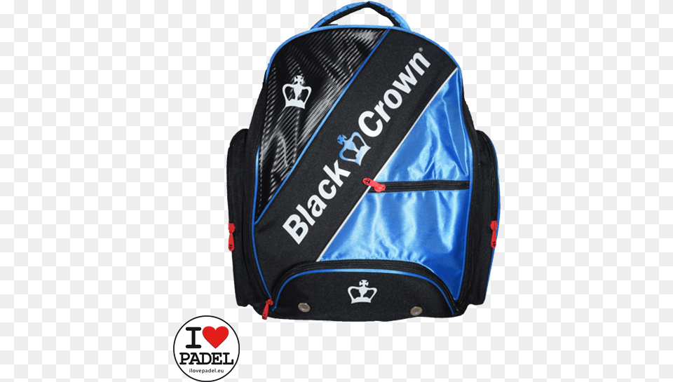 Backpack Blue Of Black Crown For Padel Rackets Black Crown Padel Backpack, Bag Free Transparent Png