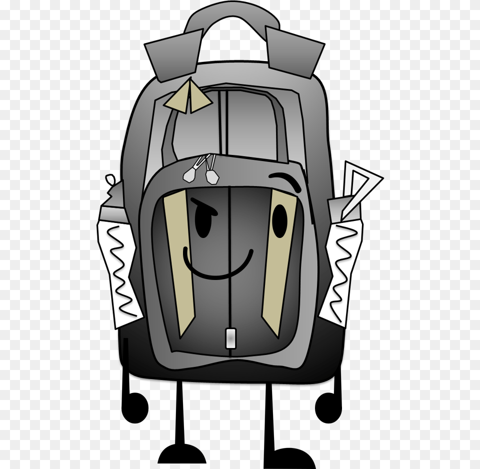 Backpack Clipart License Personal Use Source Anthropomorphic Insanity Backpack, Bag, Ammunition, Grenade, Weapon Png Image