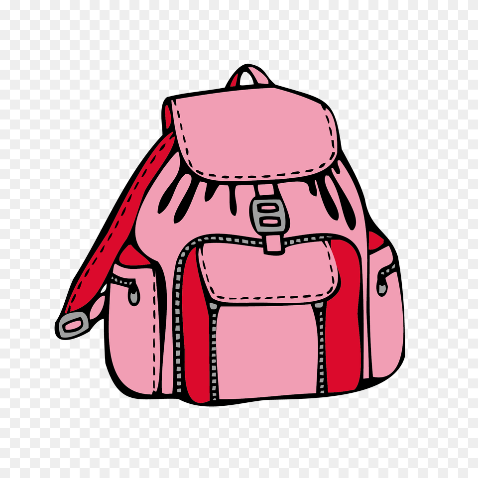 Backpack Clipart Pink Backpack, Accessories, Bag, Handbag, Purse Free Transparent Png