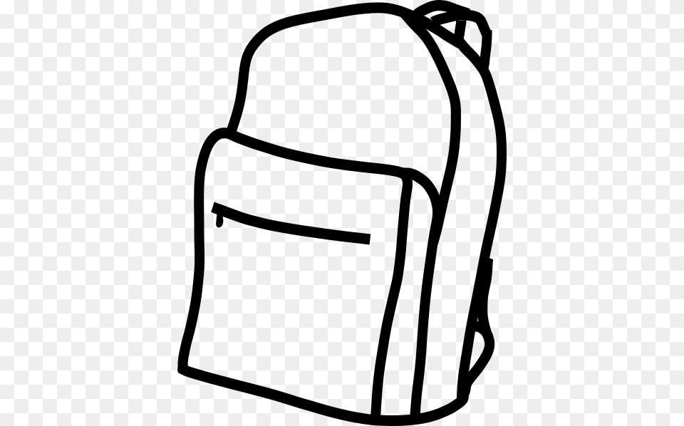 Backpack Coloring, Bag Free Png Download