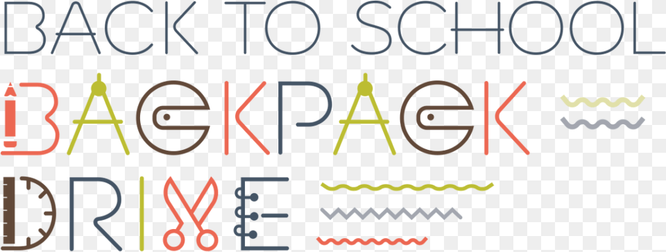 Backpack Lettering Backpack Drive 2018, Text, Blackboard Free Png