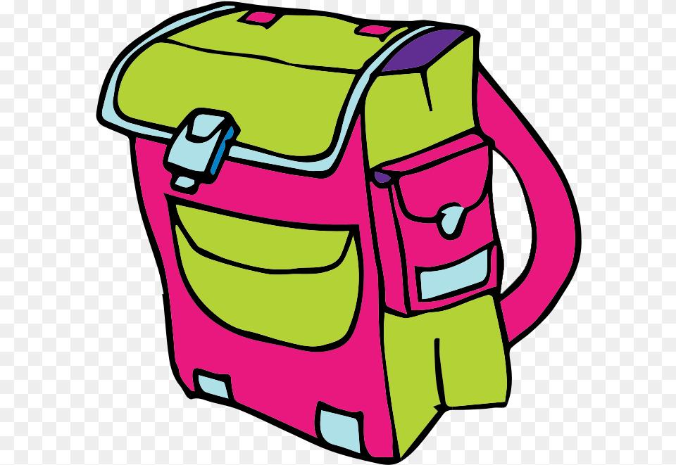 Backpack School Supplies Images Clip Bag Clip Art, Baby, Person Free Png Download