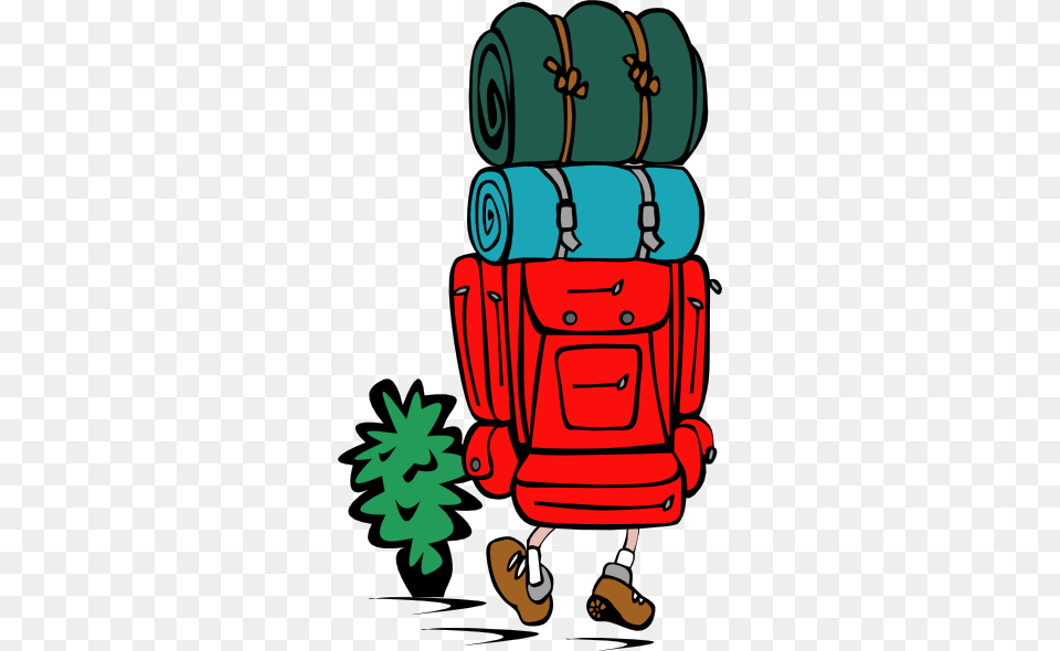 Backpacker Heavy Load Clip Art, Bag, Baggage, Ammunition, Grenade Free Png Download