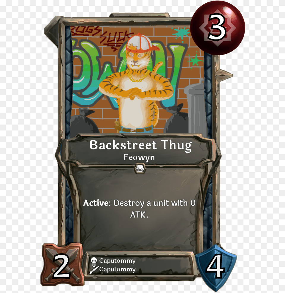Backstreet Thug Card Game Example, Person, Advertisement, Face, Head Free Transparent Png